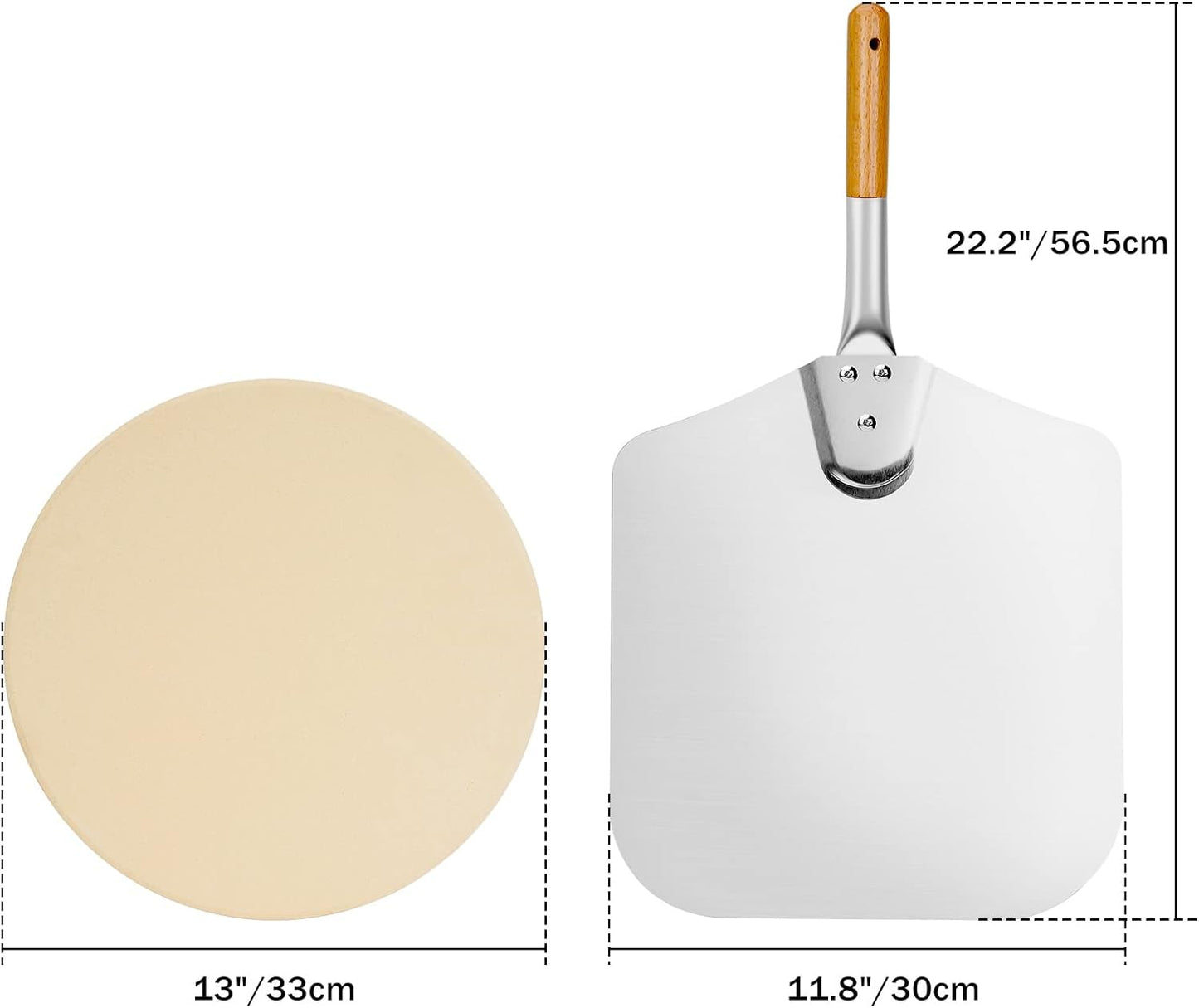 only fire Stainless Steel Multi-Purpose Rotisserie and Pizza Combo Kit for Weber 18" and Other Similar Kettle Grills - Include Pizza Peel and Pizza Stone