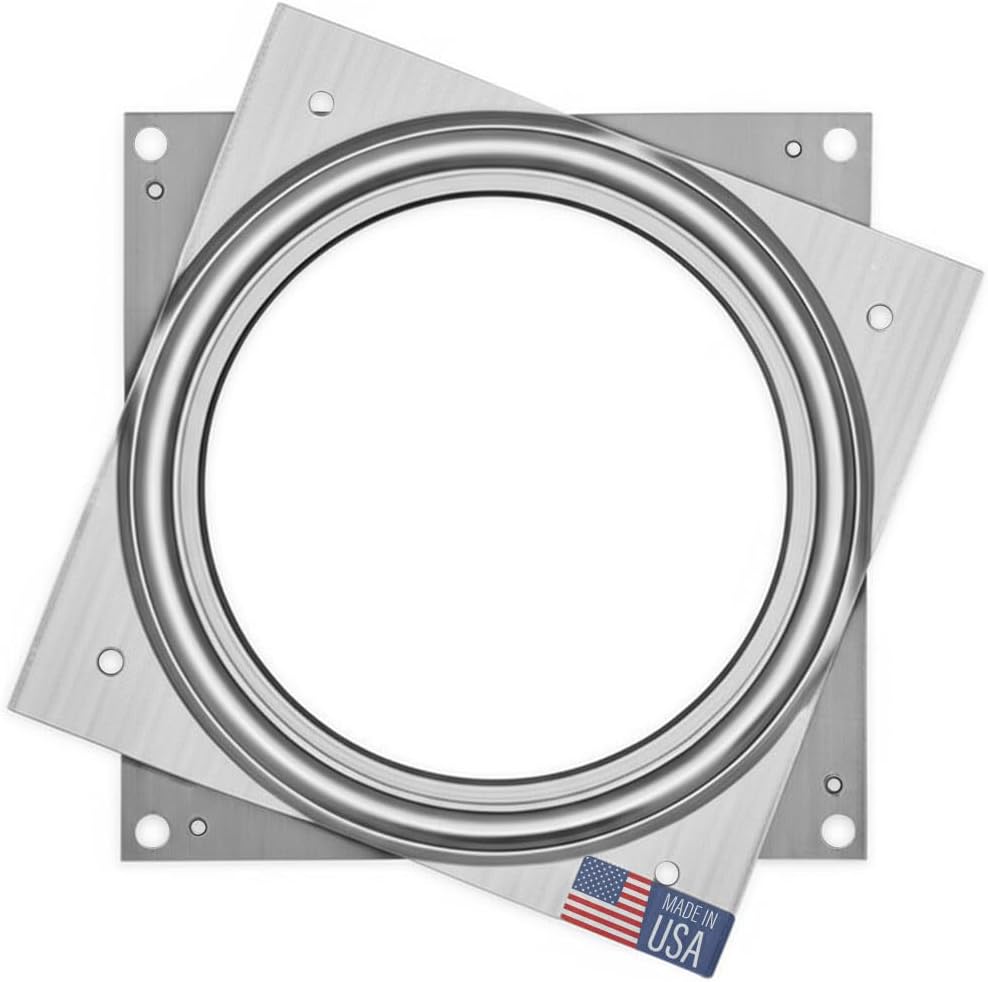 Lazy Susan Hardware, 6 inch, 500 lbs.Load Capacity, Pack of 2 Steel Lazy Susan Turntable Ball Bearing, by Woodpeckers