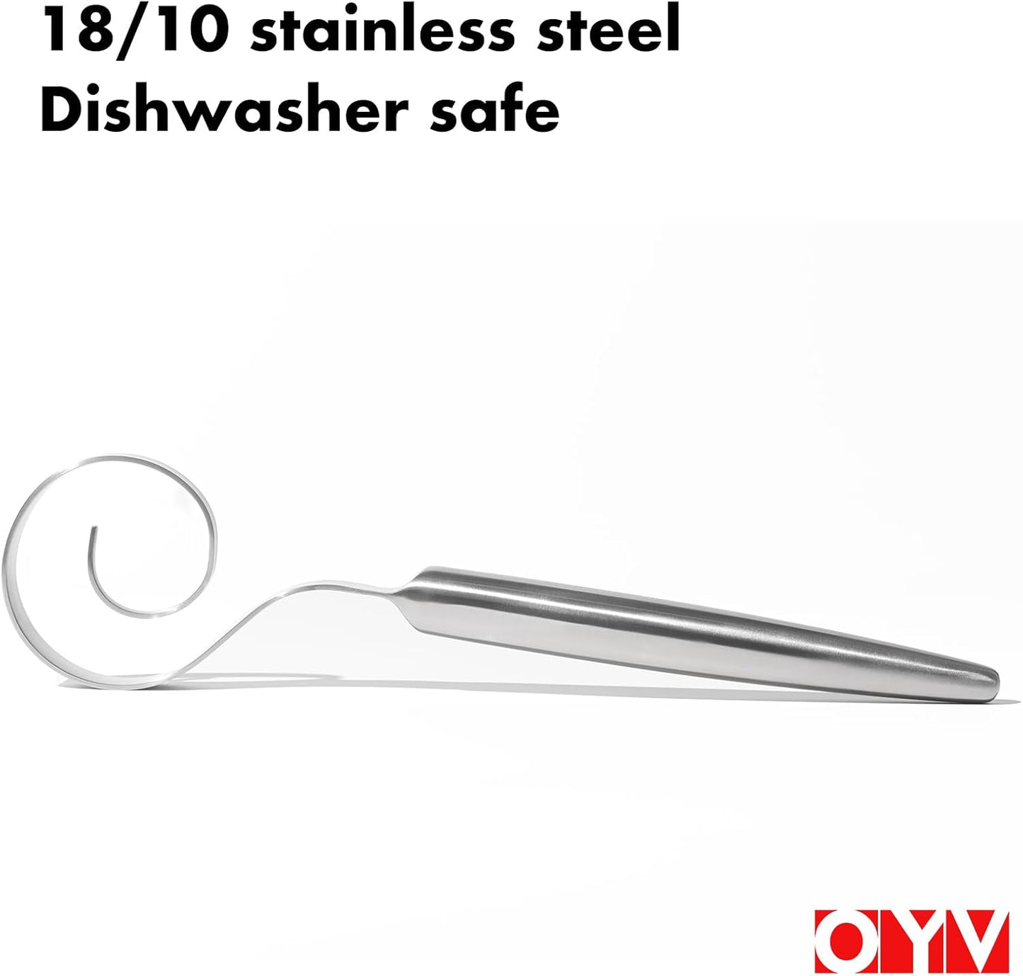 12" Seamless Dough Whisk, 18/10 Stainless Steel Bread Whisk, Danish Whisk for Sourdough, Pizza, Cookies, Pancake & Waffle, Easy to Clean Sour Dough Tools