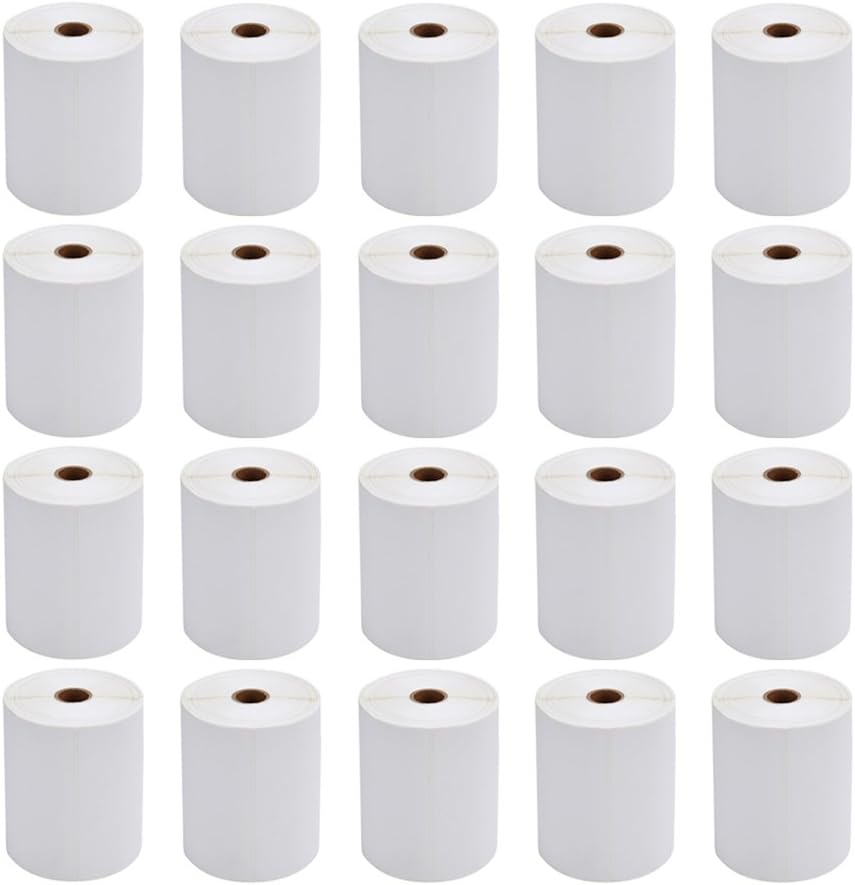 FungLam Thermal Labels 4x6 Direct Thermal Shipping Labels, 20 Rolls with 250 Labels/Roll, 1'' Core, Compatible Zebra 2844 ZP-450 ZP-500 ZP-505 Thermal Printer Label