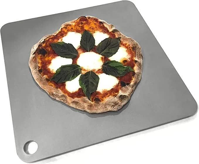 14" by 20" Pizza Steel (1/4" Thickness) - Multipurpose Cooking Steel for Ovens & Grills - Made in the USA