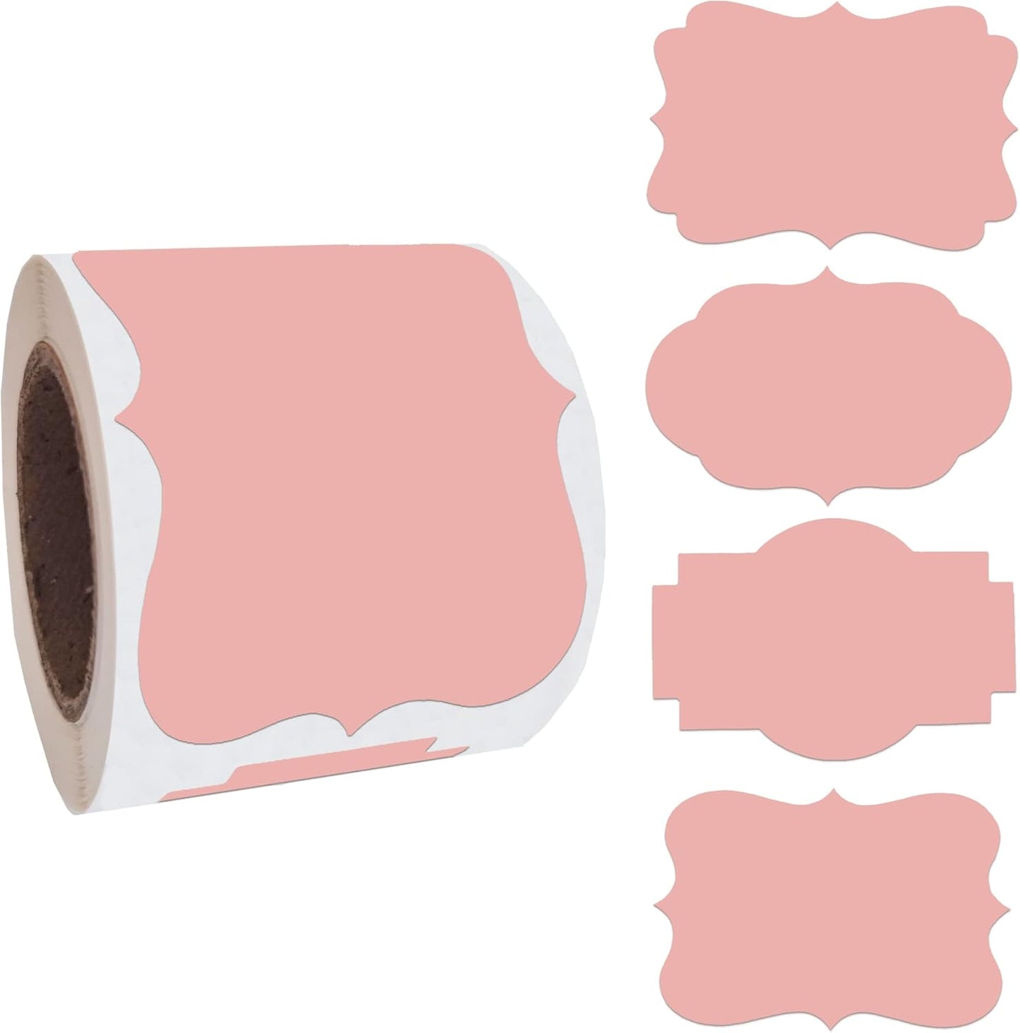 SALEMAR 2 x 3 inch Rose Gold Sticker Labels 200PCS Sticky Tag Stickers for Essential Oil, Bottles, Food, Jars, Canning, Christmas(Rose Gold)