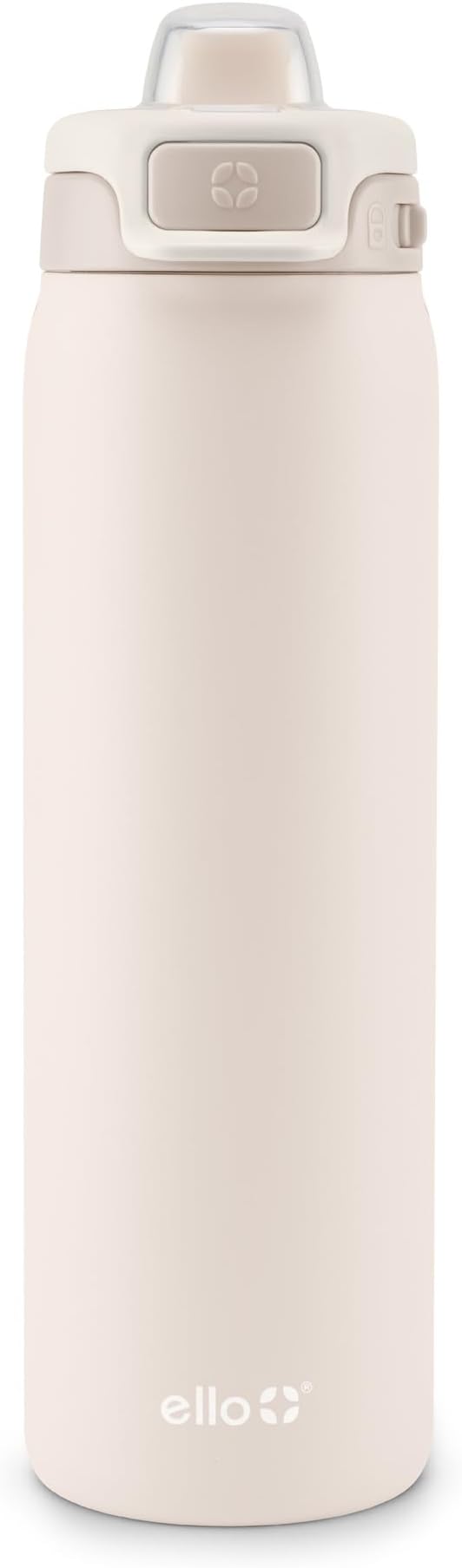 Ello Pop & Fill Stainless Steel Water Bottle with Quick Fill Technology, Double Walled Vacuum Insulated Metal, Leak Proof Locking Lid, Sip & Chug, BPA Free, Holiday Gift for Him Her, 22oz, 32oz, 40oz