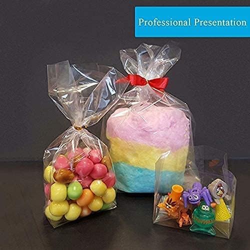 JOYIT 50' Long X 17.5” Wide Clear Cellophane Wrap Roll - 3 Mil Thicker Cellophane Roll, Clear Bags for Gifts Baskets Wrap, Flower Arts Crafts Food Treats Wrapping