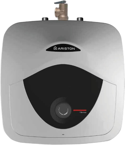4 Gallon Capacity, 120-Volt – Ariston Andris Mini Tank Electric Water Heater – Heating Solution for Under Sink, RV, and Compact Spaces, Smart Boost for Versatile Heating, Simple Installation