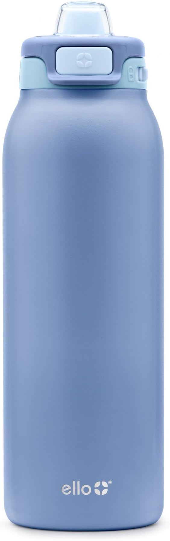 Ello Pop & Fill Stainless Steel Water Bottle with Quick Fill Technology, Double Walled Vacuum Insulated Metal, Leak Proof Locking Lid, Sip & Chug, BPA Free, Holiday Gift for Him Her, 22oz, 32oz, 40oz
