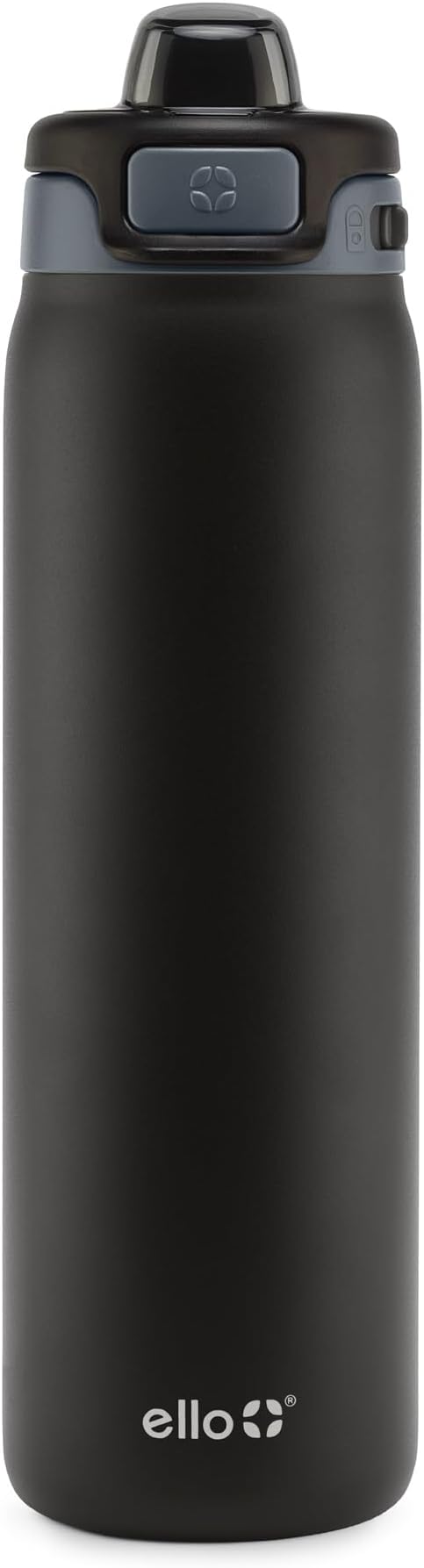 Ello Pop & Fill Stainless Steel Water Bottle with Quick Fill Technology, Double Walled Vacuum Insulated Metal, Leak Proof Locking Lid, Sip & Chug, BPA Free, Holiday Gift for Him Her, 22oz, 32oz, 40oz