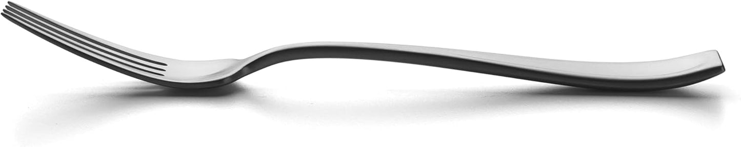 Oneida Silverware Set For 12, Moda 75-Piece Fine Flatware Set with Serving Utensils, Service For 12, 18/10 Stainless Steel, Mirror Finish, Dishwasher Safe, Knives Spoons and Forks Set(Silver 75 Piece)