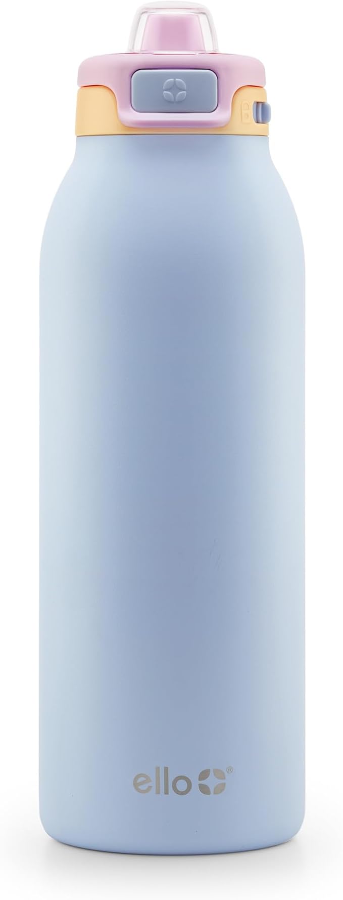 Ello Pop & Fill Stainless Steel Water Bottle with Quick Fill Technology, Double Walled Vacuum Insulated Metal, Leak Proof Locking Lid, Sip & Chug, BPA Free, Holiday Gift for Him Her, 22oz, 32oz, 40oz