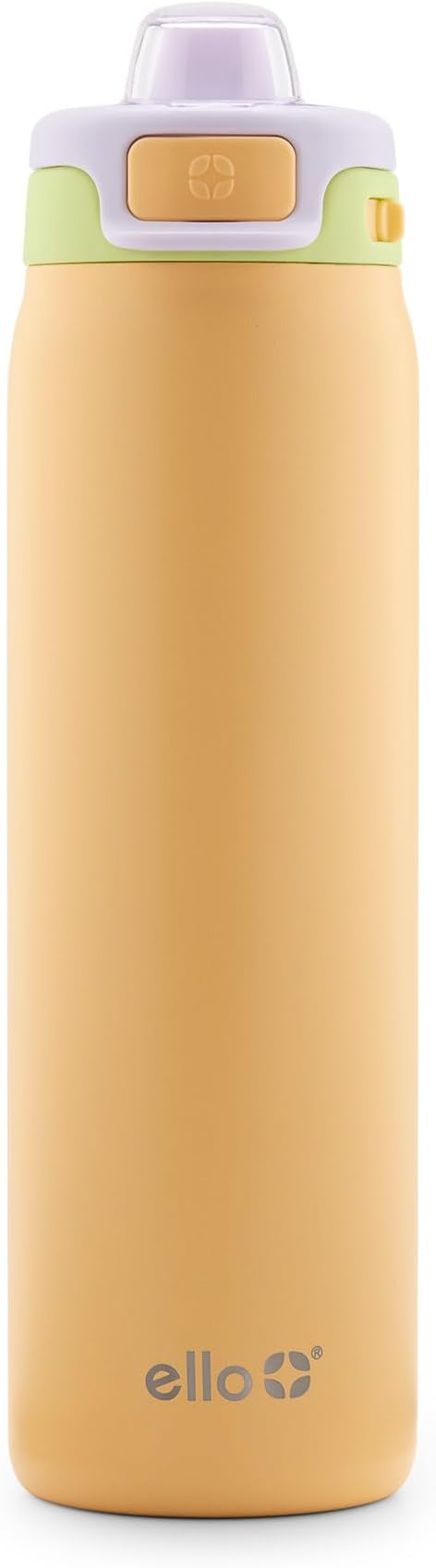 Ello Pop & Fill Stainless Steel Water Bottle with Quick Fill Technology, Double Walled Vacuum Insulated Metal, Leak Proof Locking Lid, Sip & Chug, BPA Free, Holiday Gift for Him Her, 22oz, 32oz, 40oz