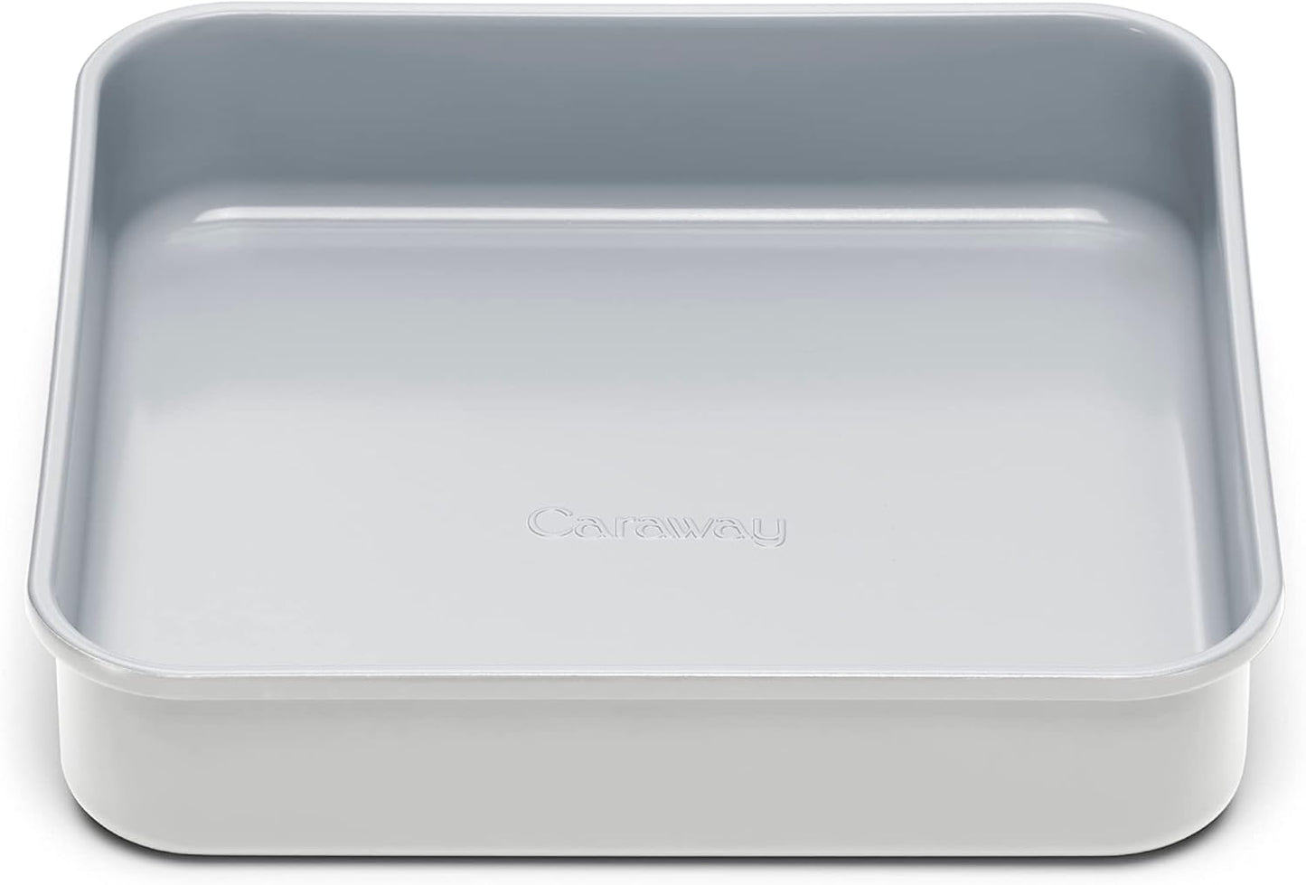 Caraway Non-Stick Ceramic 9” Square Pan - Naturally Slick Ceramic Coating - Non-Toxic, PTFE & PFOA Free - Perfect for Brownies, Lemon Bars, Cakes, & More - Gray