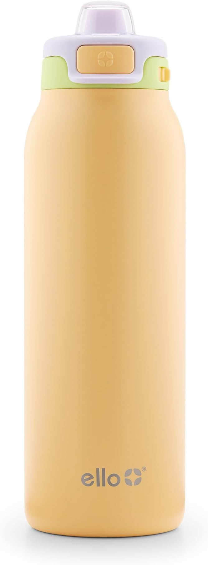 Ello Pop & Fill Stainless Steel Water Bottle with Quick Fill Technology, Double Walled Vacuum Insulated Metal, Leak Proof Locking Lid, Sip & Chug, BPA Free, Holiday Gift for Him Her, 22oz, 32oz, 40oz