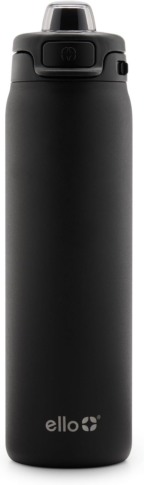 Ello Pop & Fill Stainless Steel Water Bottle with Quick Fill Technology, Double Walled Vacuum Insulated Metal, Leak Proof Locking Lid, Sip & Chug, BPA Free, Holiday Gift for Him Her, 22oz, 32oz, 40oz