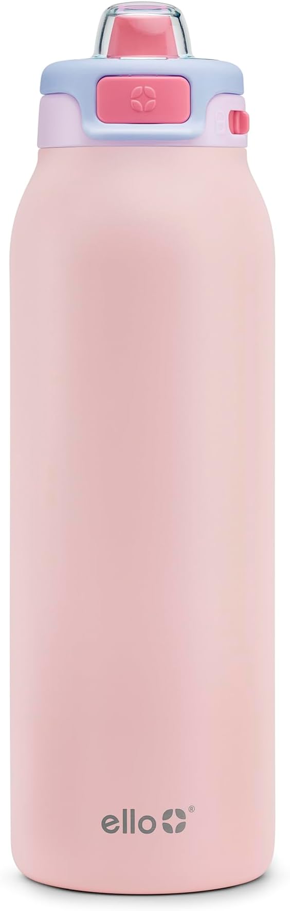 Ello Pop & Fill Stainless Steel Water Bottle with Quick Fill Technology, Double Walled Vacuum Insulated Metal, Leak Proof Locking Lid, Sip & Chug, BPA Free, Holiday Gift for Him Her, 22oz, 32oz, 40oz