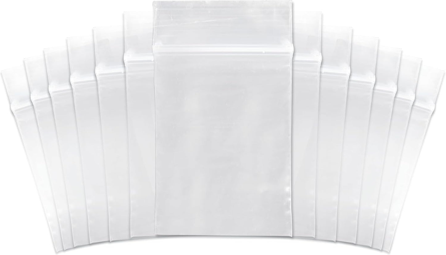 SNL | 3" X 4" - 2 MIL - 1,000 Bags | Small | Strong | Zipper Lock Reclosable, Clear, Disposable, Plastic Bags, For Food and Storage