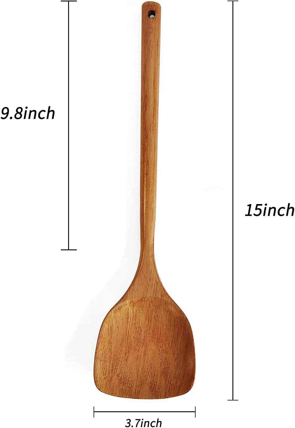 FJNATINH Wooden Spatula with Long Handle for Cooking Kitchen Cookware