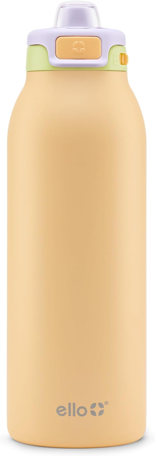 Ello Pop & Fill Stainless Steel Water Bottle with Quick Fill Technology, Double Walled Vacuum Insulated Metal, Leak Proof Locking Lid, Sip & Chug, BPA Free, Holiday Gift for Him Her, 22oz, 32oz, 40oz