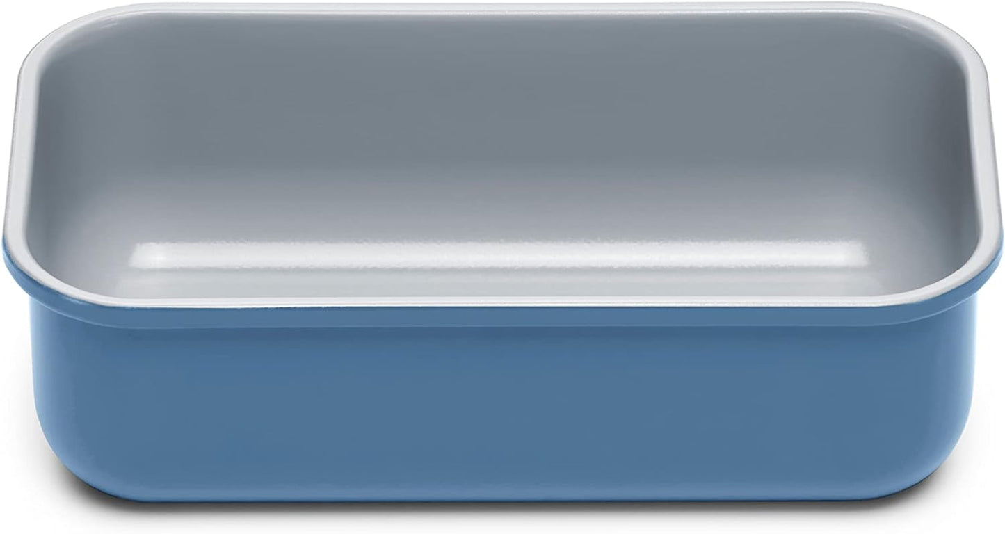 Caraway Non-Stick Ceramic 1 lb Loaf Pan - Naturally Slick Ceramic Coating - Non-Toxic, PTFE & PFOA Free - Perfect for Pound Cakes, Breads, & More - Slate