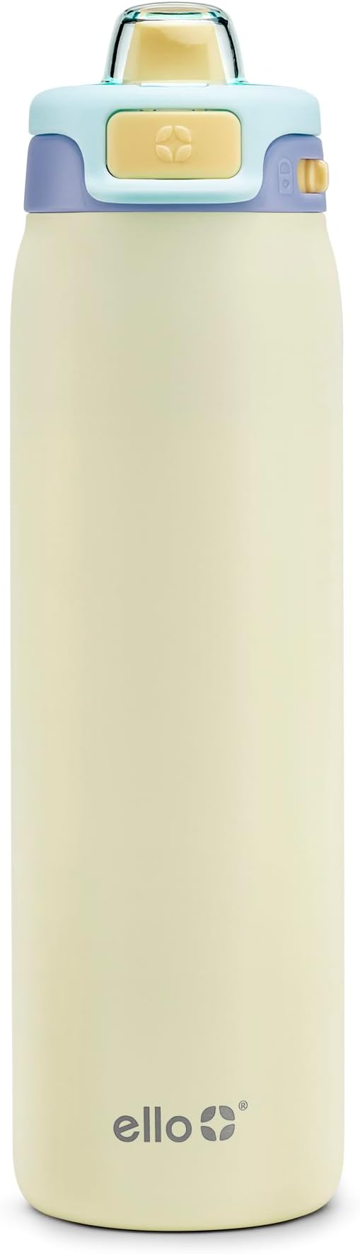 Ello Pop & Fill Stainless Steel Water Bottle with Quick Fill Technology, Double Walled Vacuum Insulated Metal, Leak Proof Locking Lid, Sip & Chug, BPA Free, Holiday Gift for Him Her, 22oz, 32oz, 40oz