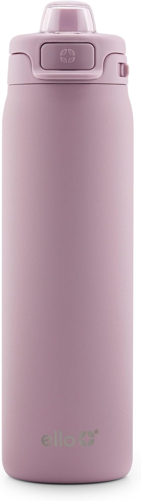 Ello Pop & Fill Stainless Steel Water Bottle with Quick Fill Technology, Double Walled Vacuum Insulated Metal, Leak Proof Locking Lid, Sip & Chug, BPA Free, Holiday Gift for Him Her, 22oz, 32oz, 40oz