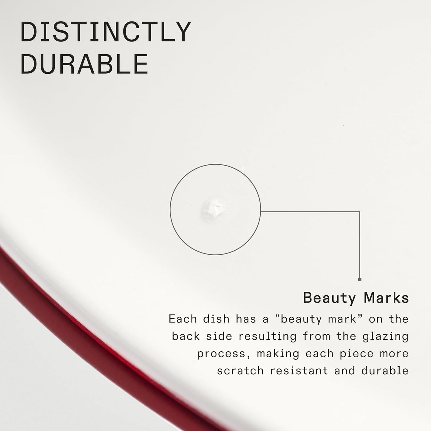 Made In Cookware - Set of 4 - Entrée Bowls - White With Navy Rim - Porcelain - Crafted in England