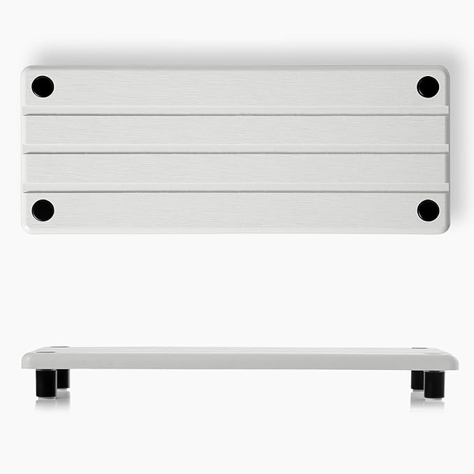 2 Pack Fast Drying Water Absorbing Diatomite Stone Mat Tray for Kitchen & Bathroom Counter - Instant Dry Sink Caddy Organizer - Vanity Holder for Soap and Sponge – White 10" x 4"