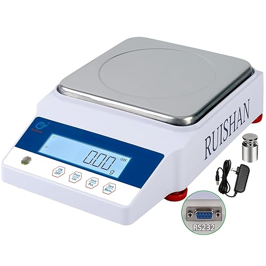 6kg .01g Digital Precision Analytical Balance Scale High Precision Lab Electronic Toploading Balances Jewelry Scale Scientific Scale Laboratory Scale Weighing Industrial Scale Counting Scale