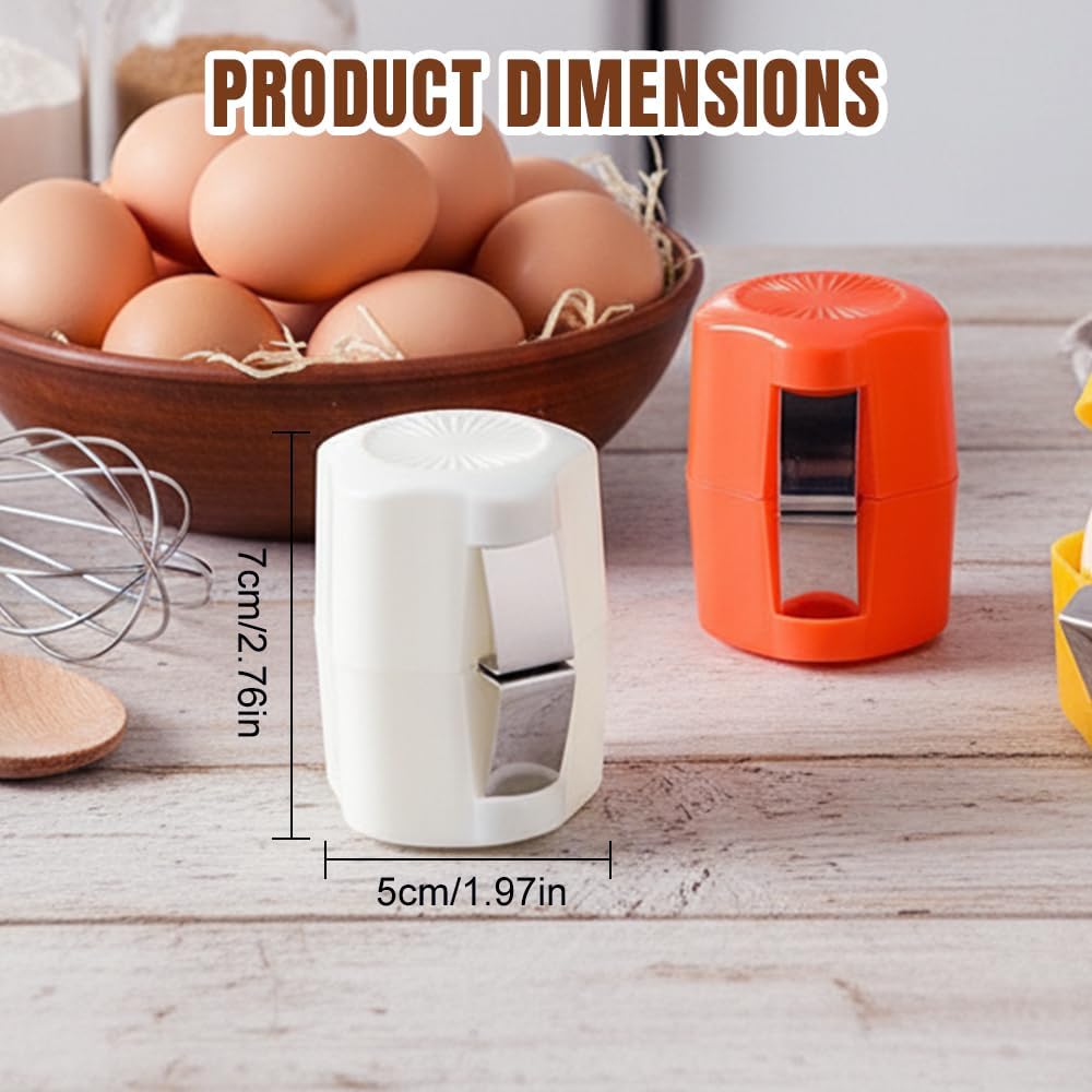 2026 New Egg opener, Egg Shell Separator for Raw Eggs Gadgets Cracker Tool, Upgrade Stainless Steel Egg Cutter Egg Cracker Tool Multifunctional Egg Cutter Multipack (2, Pink)