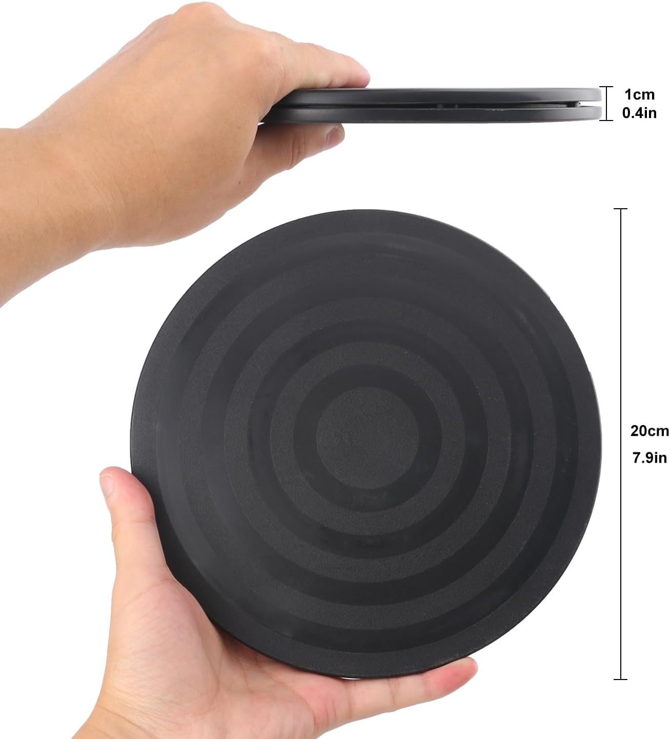 8 Pack 8 Inch Lazy Susan Turntable, Heavy Duty Lazy Susan Turntable Organizer, Premium 8 Inch Rotating Swivel Stand for Table Top, Kitchen, and More