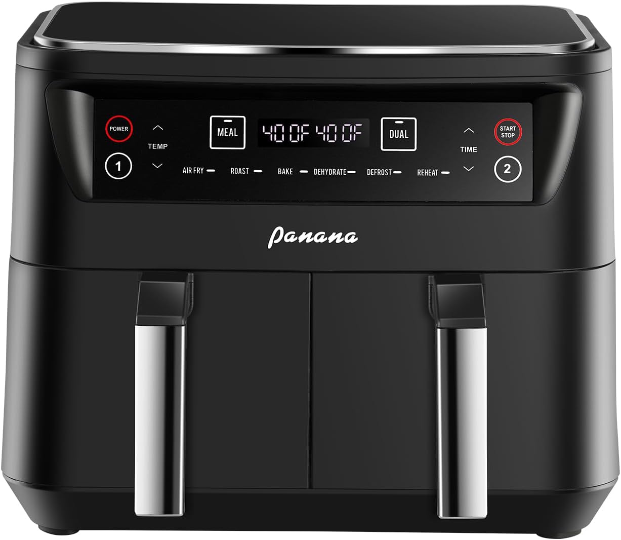 Air Fryer XL 8.5QT, Dual Zone 6 in 1 Air Fryer for Roast, Bake, Dehydrator, Defrost, Reheat for Quick Meals, Airfryers for Family Use