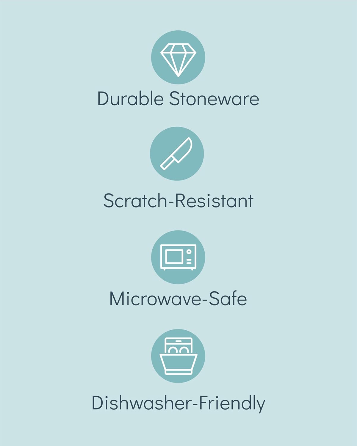 Stoneware Dinnerware Set for 4 People HYGGE 12-Piece - Elegant Scandi Design - Premium Dish Set - Bowl and Plate Set - Tableware for 4 People in a Ribbed Design - Pure Living in Green