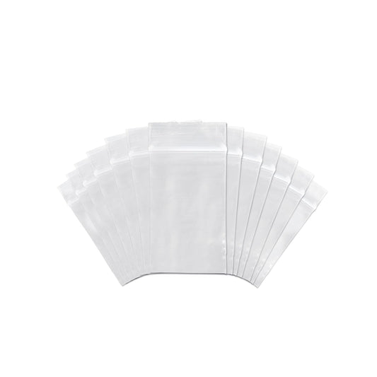 SNL Quality Zipper Lock Reclosable Clear Disposable Plastic Bags, Strong | 3" X 5" - 2 MIL - 100 Bags