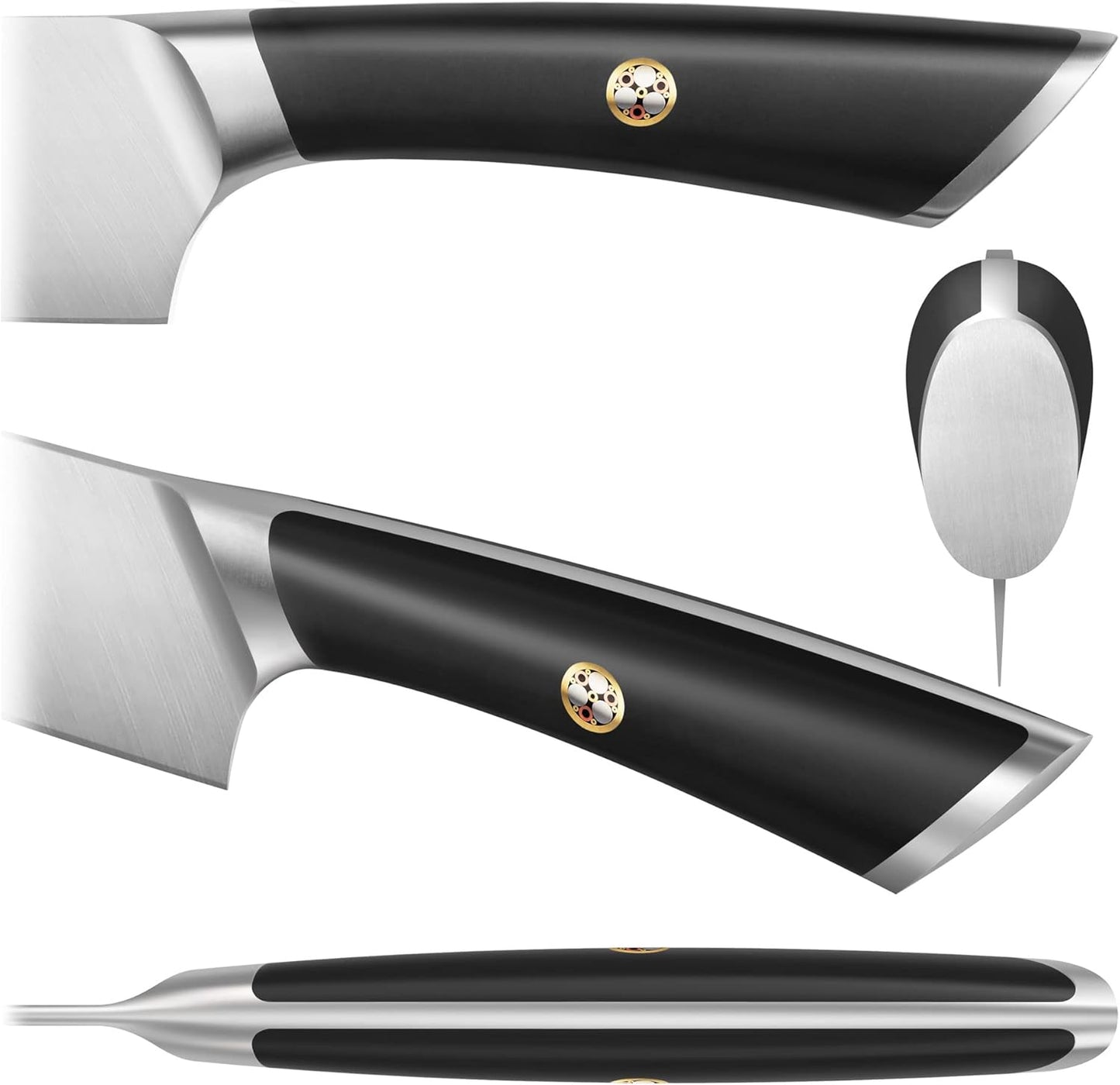 Cangshan ELBERT Series German Steel Forged Knife Block Sets (10-Piece, Black)