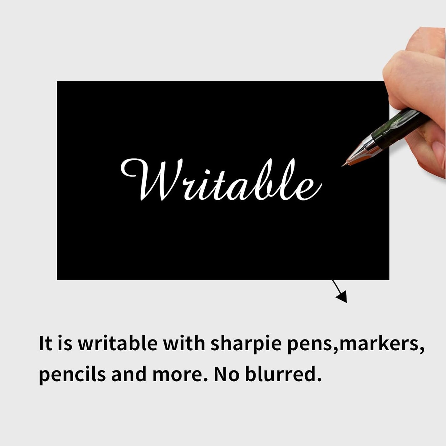 STARLIBOO 3"X5" Rectangle Color Coding Labels, Removable Square Label Inventory Stickers, Permanent Warehouse Moving Box Square Label (250Labels, Black)