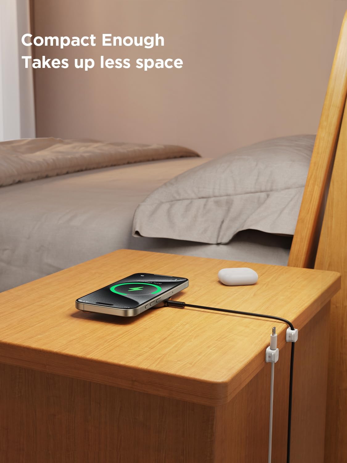 12 Pack Magnetic Cord Holder, Cord Organizer Cable Clip for Desk Management, JOYROOM Smooth Adjustable Cable Clip, Wire Holder Keeper Organizer for Home Office Desk Phone Car Wall Desktop Nightstand