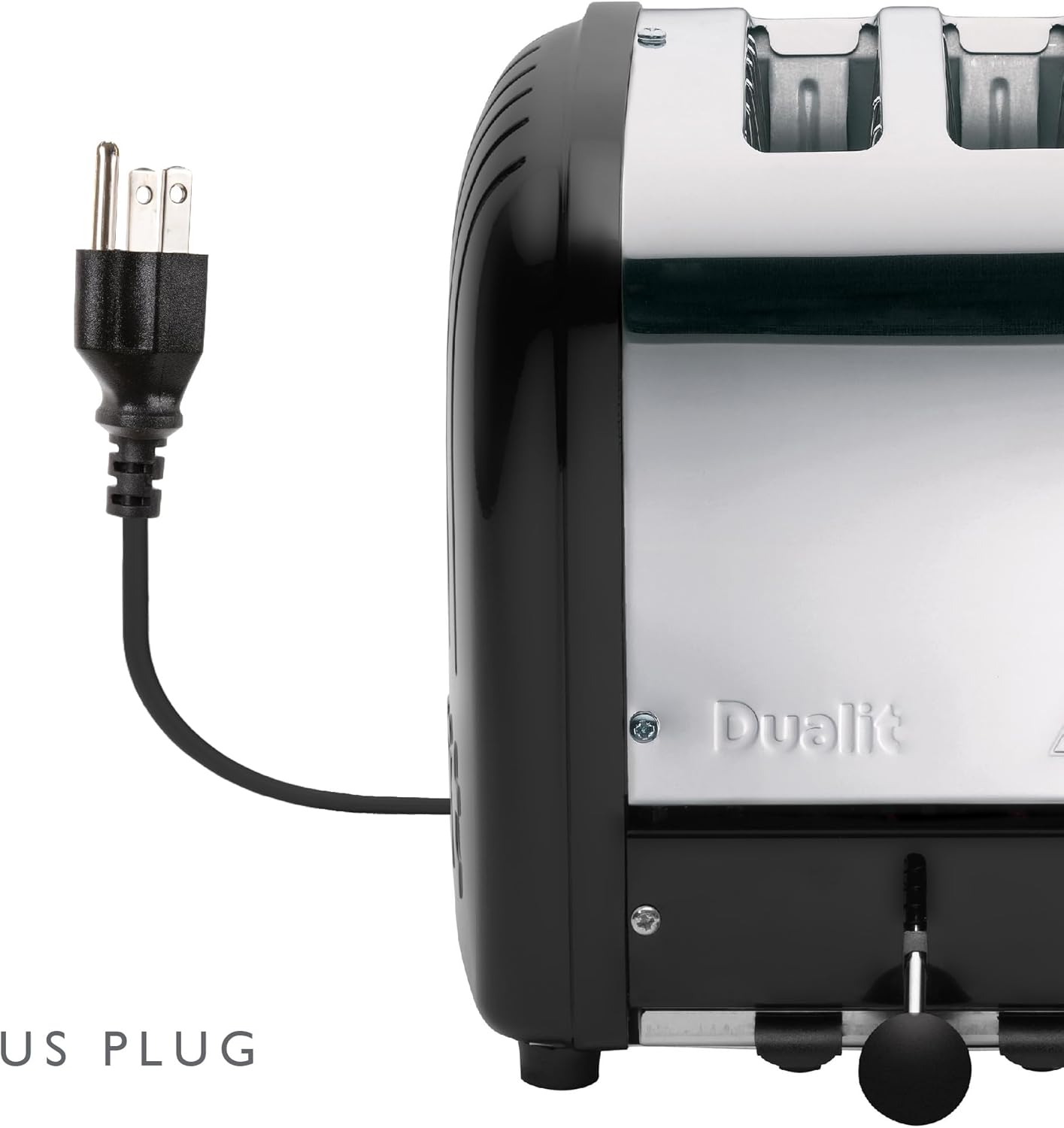 Dualit Classic 2 Slice NewGen Toaster - Stainless Steel - Hand Built in the UK - Replaceable ProHeat elements - Defrost Bread - Mechanical Timer - Matt Black Classic Toaster