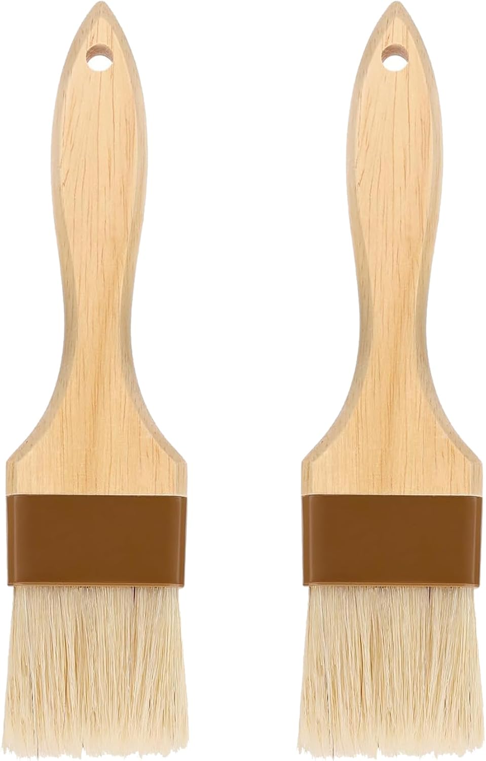 Pastry Brush,Basting Brush for Cooking,Natural Boar Bristle Pastry Brush for Baking,Not Shed Cooking Brush for Oil and Sauce,Butter Brush,Food Brushes,Baster,Egg Wash Brush Kitchen Gadgets(1.5 inch)