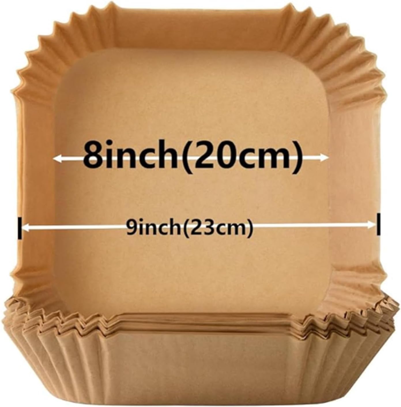 Air Fryer Paper Liners, 100PCS Square Parchment Paper, Air Fryer Disposable Paper Liner, 8 Inch Non-Stick & Oil-proof Air Fryer Liners for 5-8 QT Air Fryers, Microwave