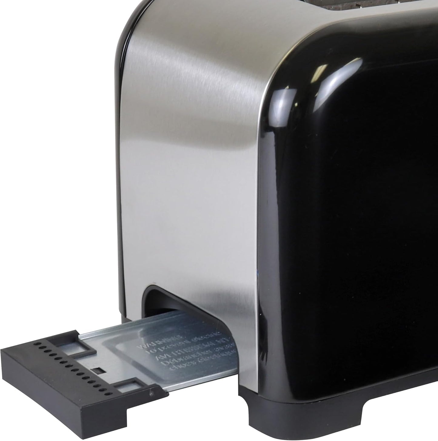 Kenmore toaster 2 slice - extra wide slot countertop kitchen appliance, defrost function, tostador de pan, 9 shade settings, compact design, easy clean crumb tray, bread bagel, stainless steel & black