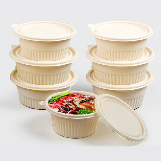 30 Pack 16 ounce Prep Meal Containers, Food Storage Boxes. Reusable Takeaway Containers， Stackable Bento Boxes. Microwave Refrigerators Are Safe.