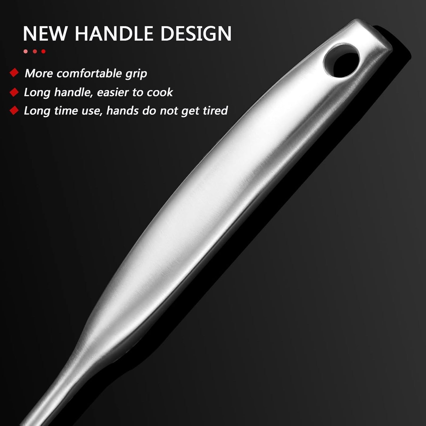 Cooking Skimmer 304 Stainless Steel Spider Strainer Handheld Metal Slotted Spoon With Holes Mesh Ladle For Spaghetti Pasta;Poached Egg;Noodle;Vegetables;Kitchen Frying And Cooking Tools