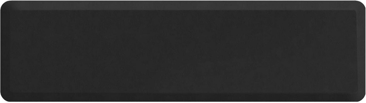 NewLife by GelPro Anti-Fatigue Nonslip 1/2" Thick Hard Floor Utility Mat for Garage, Patio and Kitchen, 20" x 72", Leather Grain Black