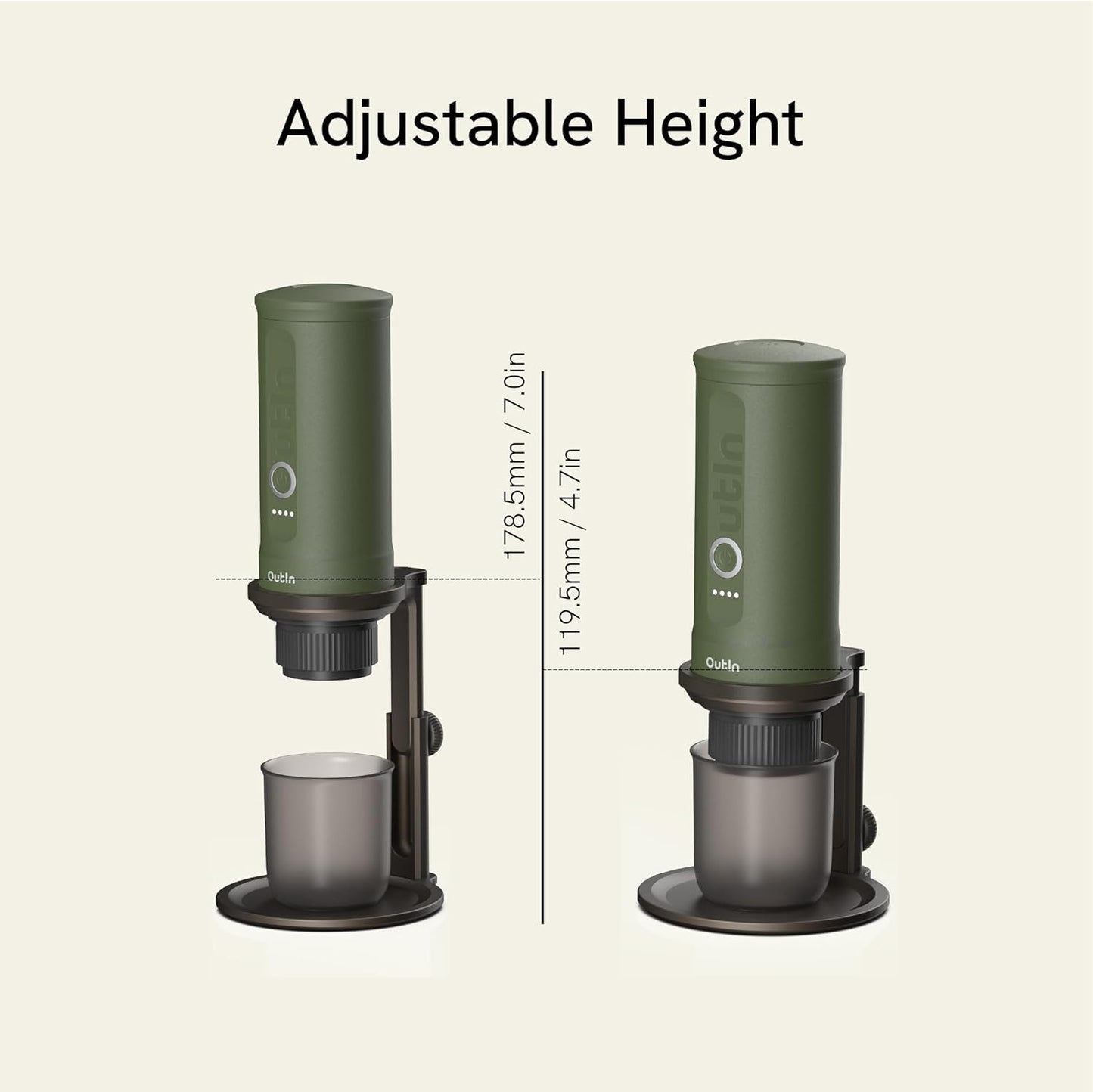 OutIn Detachable Universal Coffee Stand,Portable Espresso Machine Stand,Pour Over Coffee Stand Easy to Carry