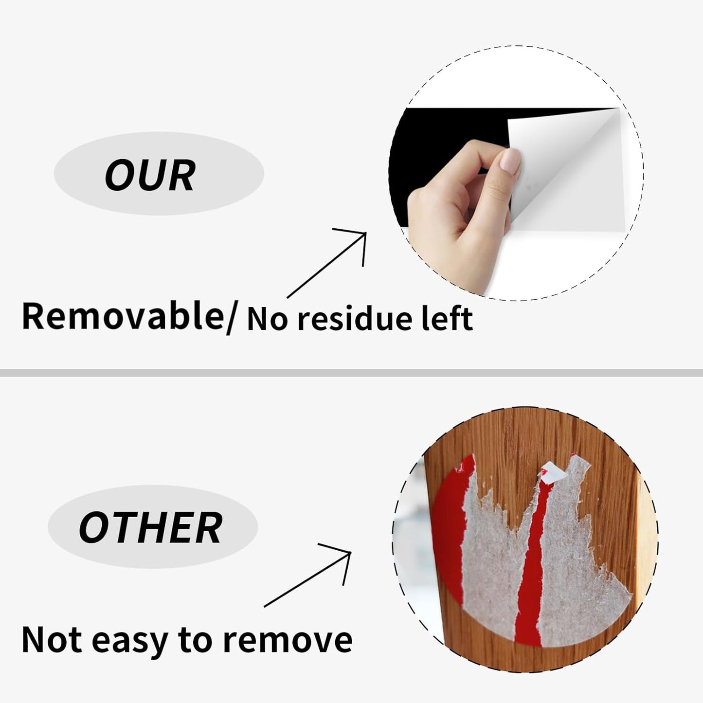 STARLIBOO 3"X5" Rectangle Color Coding Labels, Removable Square Label Inventory Stickers, Permanent Warehouse Moving Box Square Label (250Labels, Black)