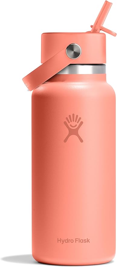 Hydro Flask 32 Oz Wide Mouth Flex Straw Cap Sunglow