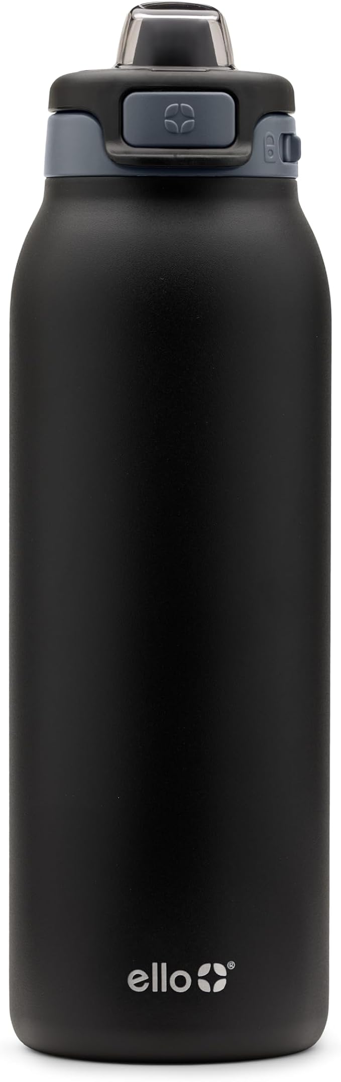 Ello Pop & Fill Stainless Steel Water Bottle with Quick Fill Technology, Double Walled Vacuum Insulated Metal, Leak Proof Locking Lid, Sip & Chug, BPA Free, Holiday Gift for Him Her, 22oz, 32oz, 40oz
