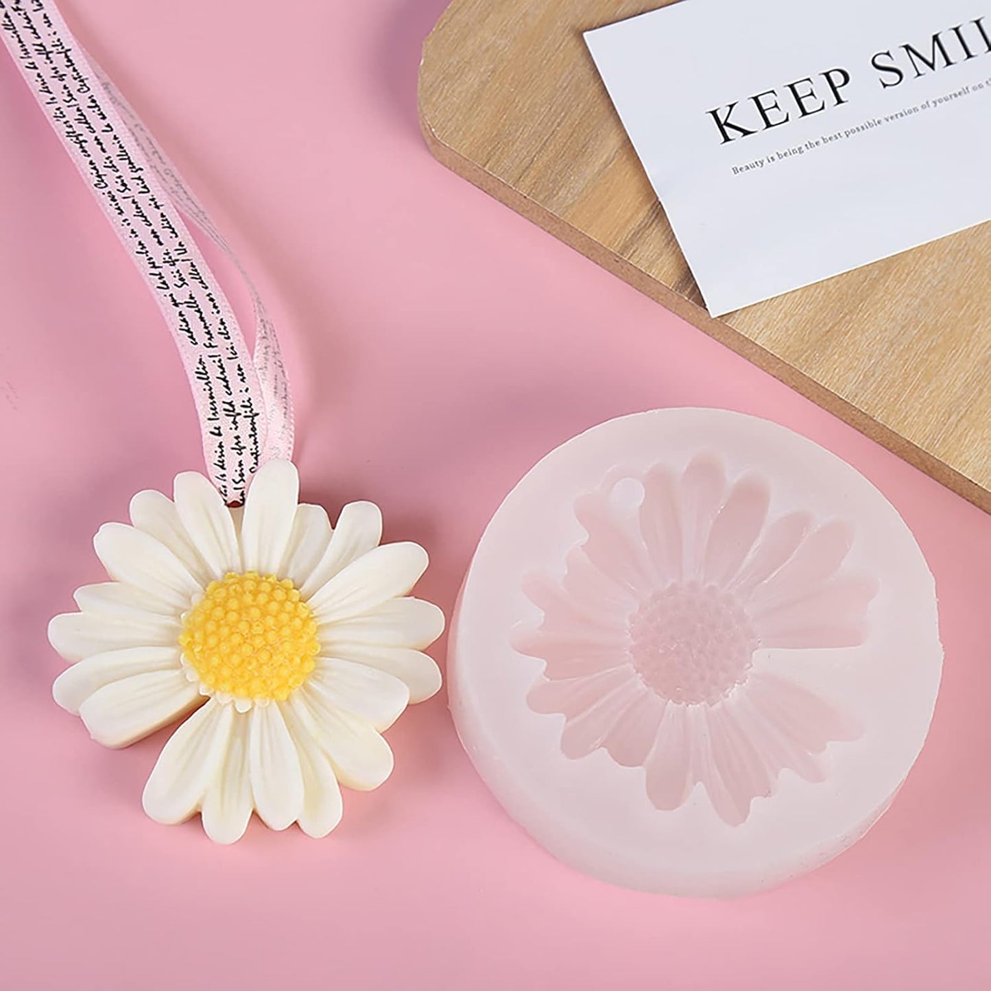 Daisy 4 Pack Flower Molds - Peony, Rose, 3D, Silicone Resin & Clay Molds for Craft Supplies