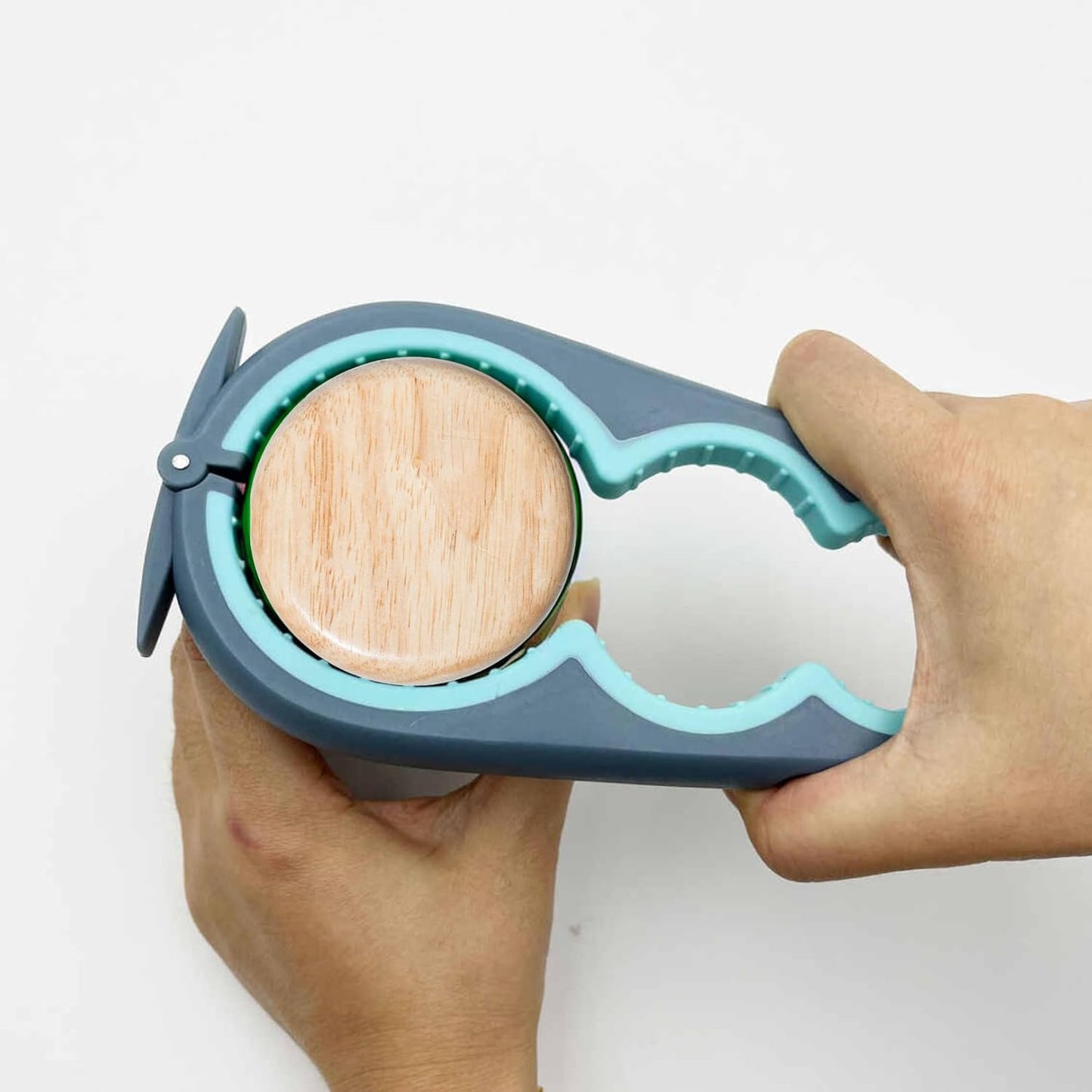 5-in-1 Canned Food & Bottle Opener for Weak Hands - Easy-Twist Jar Opener for Seniors, Arthritis-Friendly Kitchen Tool (Beer/Soda/Jars)