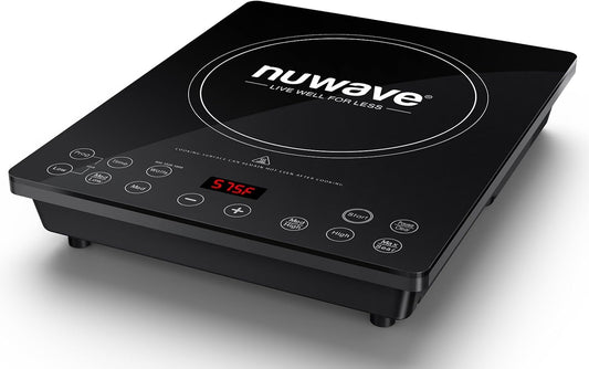Nuwave Portable Induction Cooktop, NSF-Certified Single Electric Burner, 94 Precise Temp Range, Large 8” Heating Coil, Perfect for Professional & Commercial Settings, Shatter-Proof Glass Surface