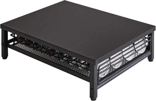 IBUYKE Coffee Pod Drawer Holder,Pod Holder,40 Capsule Pods,Coffee Pod Holder Drawer With Mesh Shelves,Home Kitchen Counter Organizer, Black TCJ101B